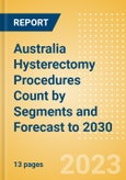 Australia Hysterectomy Procedures Count by Segments (Robotic Hysterectomy Procedures and Non-Robotic Hysterectomy Procedures) and Forecast to 2030- Product Image