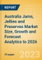 Australia Jams, Jellies and Preserves Market Size, Growth and Forecast Analytics to 2026 - Product Thumbnail Image