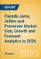 Canada Jams, Jellies and Preserves Market Size, Growth and Forecast Analytics to 2026 - Product Thumbnail Image