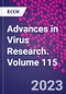 Advances in Virus Research. Volume 115 - Product Thumbnail Image