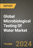 Global Microbiological Testing Of Water Market Outlook Report: Industry Size, Competition, Trends and Growth Opportunities by Region, YoY Forecasts from 2024 to 2031- Product Image