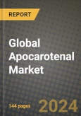 Global Apocarotenal Market Outlook Report: Industry Size, Competition, Trends and Growth Opportunities by Region, YoY Forecasts from 2024 to 2031- Product Image