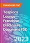 Teapioca Lounge Franchise Disclosure Document FDD - Product Thumbnail Image