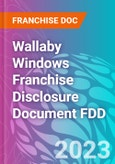 Wallaby Windows Franchise Disclosure Document FDD- Product Image