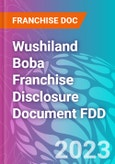 Wushiland Boba Franchise Disclosure Document FDD- Product Image