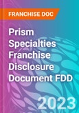 Prism Specialties Franchise Disclosure Document FDD- Product Image