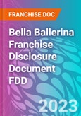 Bella Ballerina Franchise Disclosure Document FDD- Product Image