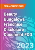 Beauty Bungalows Franchise Disclosure Document FDD- Product Image