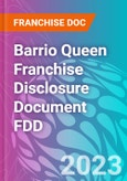 Barrio Queen Franchise Disclosure Document FDD- Product Image