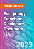 Escapology Franchise Disclosure Document FDD- Product Image