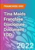 Tina Maids Franchise Disclosure Document FDD- Product Image