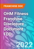 OHM Fitness Franchise Disclosure Document FDD- Product Image