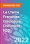 Le Creme Franchise Disclosure Document FDD - Product Thumbnail Image