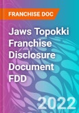 Jaws Topokki Franchise Disclosure Document FDD- Product Image