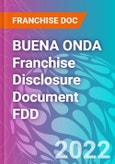 BUENA ONDA Franchise Disclosure Document FDD- Product Image