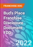 Bud's Place Franchise Disclosure Document FDD- Product Image