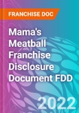 Mama's Meatball Franchise Disclosure Document FDD- Product Image