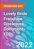 Lovely Bride Franchise Disclosure Document FDD- Product Image