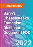 Barry's Cheesesteaks Franchise Disclosure Document FDD- Product Image