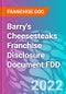 Barry's Cheesesteaks Franchise Disclosure Document FDD - Product Thumbnail Image