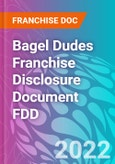 Bagel Dudes Franchise Disclosure Document FDD- Product Image