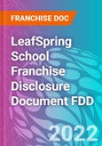 LeafSpring School Franchise Disclosure Document FDD- Product Image