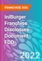 iniBurger Franchise Disclosure Document FDD - Product Thumbnail Image