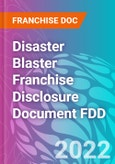 Disaster Blaster Franchise Disclosure Document FDD- Product Image