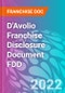 D'Avolio Franchise Disclosure Document FDD - Product Thumbnail Image