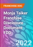 Monja Taiker Franchise Disclosure Document FDD- Product Image