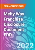 Melty Way Franchise Disclosure Document FDD- Product Image