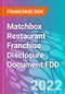 Matchbox Restaurant Franchise Disclosure Document FDD - Product Thumbnail Image