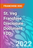 St. Veg Franchise Disclosure Document FDD- Product Image