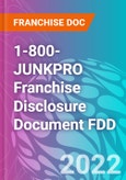 1-800-JUNKPRO Franchise Disclosure Document FDD- Product Image