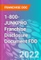 1-800-JUNKPRO Franchise Disclosure Document FDD - Product Thumbnail Image