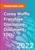 Coney Waffle Franchise Disclosure Document FDD- Product Image