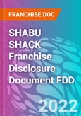 SHABU SHACK Franchise Disclosure Document FDD- Product Image