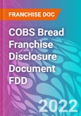 COBS Bread Franchise Disclosure Document FDD- Product Image