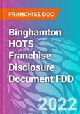 Binghamton HOTS Franchise Disclosure Document FDD- Product Image