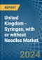 United Kingdom - Syringes, with or without Needles - Market Analysis, Forecast, Size, Trends and Insights - Product Thumbnail Image
