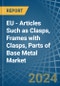 EU - Articles Such as Clasps, Frames with Clasps, Parts of Base Metal - Market Analysis, Forecast, Size, Trends and Insights - Product Image
