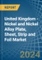 United Kingdom - Nickel and Nickel Alloy Plate, Sheet, Strip and Foil - Market Analysis, Forecast, Size, Trends and Insights - Product Image