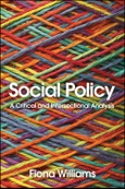 Social Policy. A Critical and Intersectional Analysis. Edition No. 1- Product Image