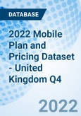 2022 Mobile Plan and Pricing Dataset - United Kingdom Q4- Product Image