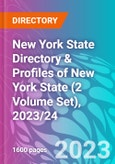 New York State Directory & Profiles of New York State (2 Volume Set), 2023/24- Product Image