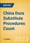 China Dura Substitute Procedures Count by Segments (Craniotomy Dura Substitute Procedures and Spinal Dura Substitute Procedures) and Forecast to 2030 - Product Thumbnail Image