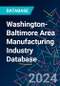 Washington-Baltimore Area Manufacturing Industry Database - Product Thumbnail Image