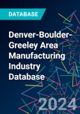 Denver-Boulder-Greeley Area Manufacturing Industry Database- Product Image