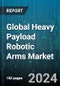 Global Heavy Payload Robotic Arms Market by Type (Articulated, Cartesian, Cylindrical), Payload Capacity (1000 to 3000 Kg, 500 to 700 Kg, 700 to 1000 Kg), End-Use - Forecast 2024-2030 - Product Thumbnail Image