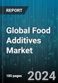 Global Food Additives Market by Type (Antioxidants, Colorants, Emulsifiers), Source (Natural, Synthetic), Form, Application - Forecast 2024-2030- Product Image